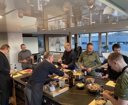 Mitarbeiterkochen Kochen mit Mitarbeitern
