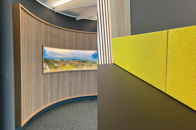 Wandverkleidung Detailaufnahme