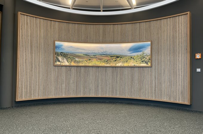 Wandverkleidung mit Bild