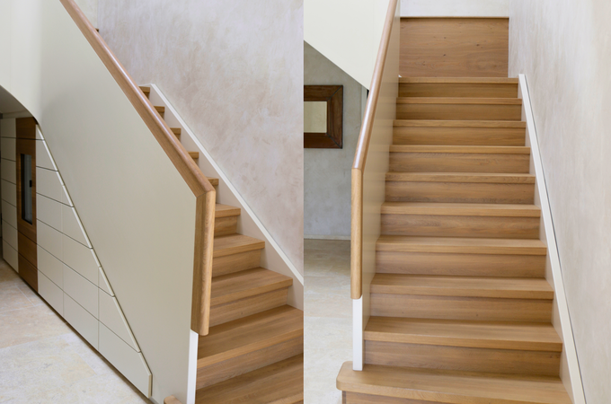 Treppe mit Einbauschrank 