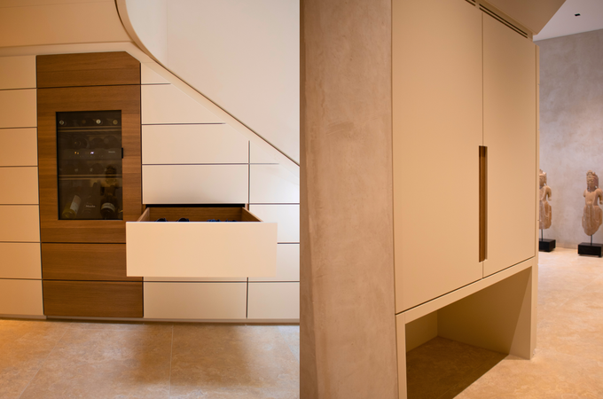Treppe mit Einbauschrank 
