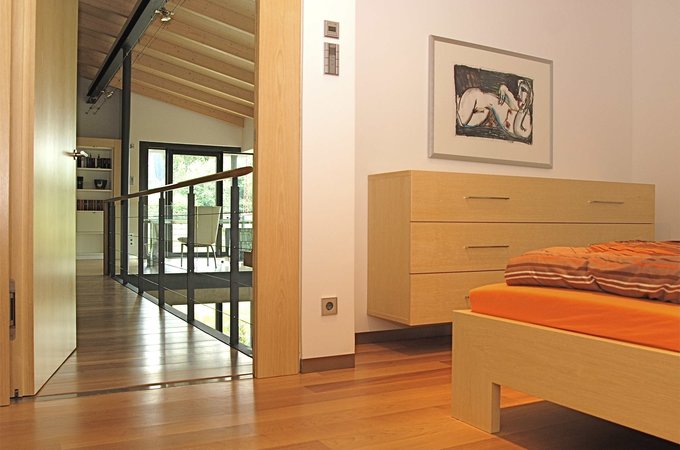 Schlafzimmer Schlafzimmer Blick auf Galerie